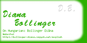 diana bollinger business card